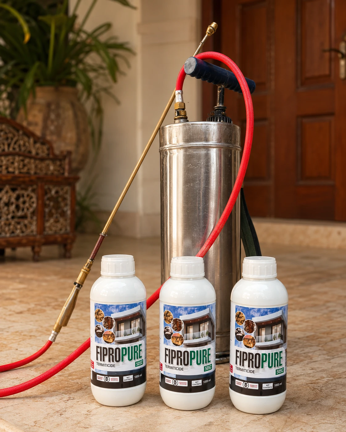Fipro Pure 50SC applied on-site with professional spraying equipment